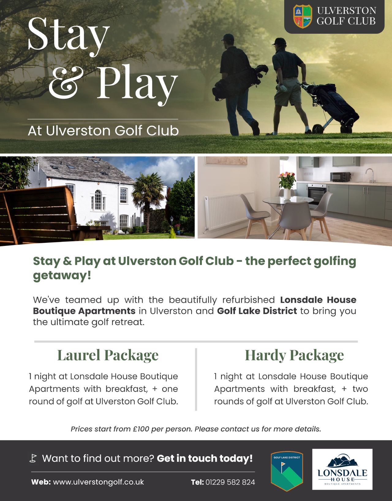 Stay and Play at Ulverston Golf Club - the perfect golfing getaway! - Lake District